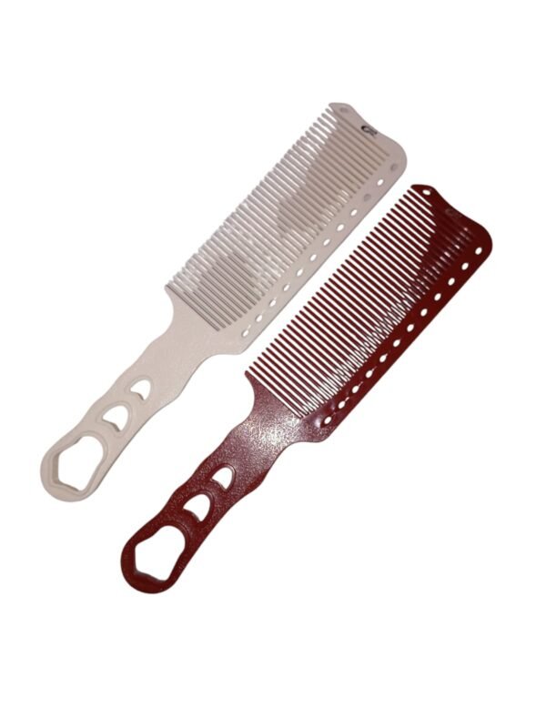 Pente Profissional De Carbono Branco/Vinho Resistente Ás Altas Temperaturas 180° C