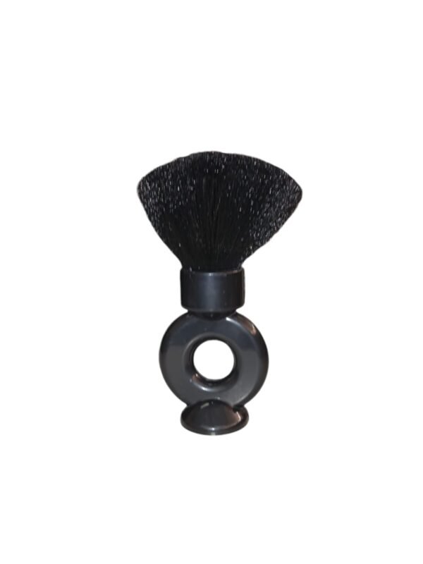 Espanador Preto de Cabeleireiro e Barbearia com Cerdas Preta Suave para Remover Pelos de Cabelo